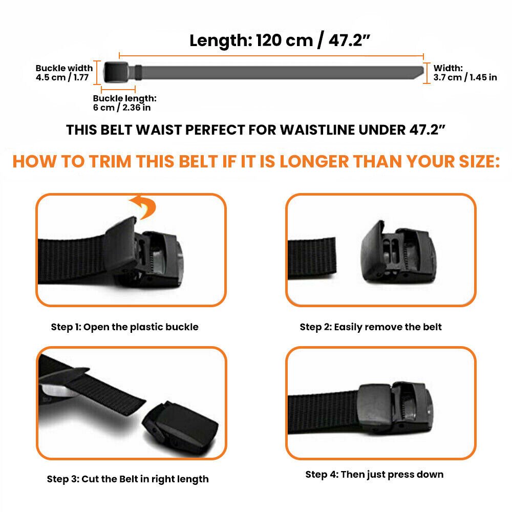 Adjustable Length Nylon Travel Belt - ULT Gear