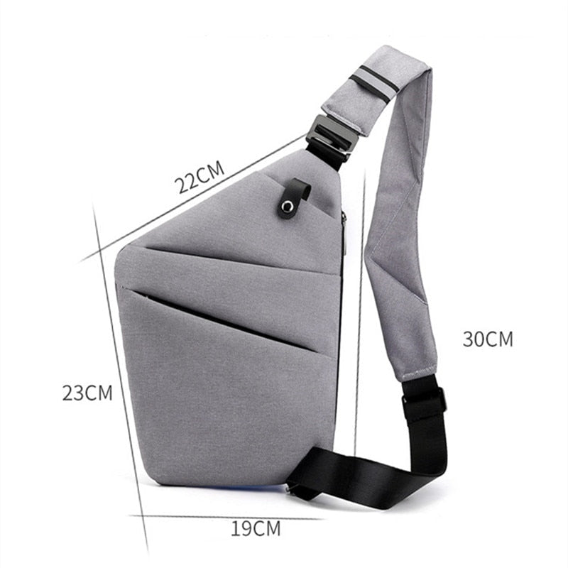 Men's Ultrathin Anti-Theft Chest Sling by Fengdong - ULT Gear