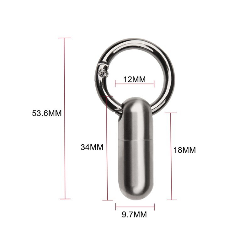 Mini Titanium Alloy Waterproof Pill Container with Necklace - ULT Gear