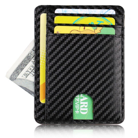 Minimalist RFID Blocking Leather Wallet with ID Compartment, Multiple Colors - ULT Gear