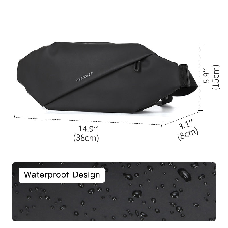 Minimalist Water Resistent Chest Sling Shoulder Bag by inrnn - ULT Gear
