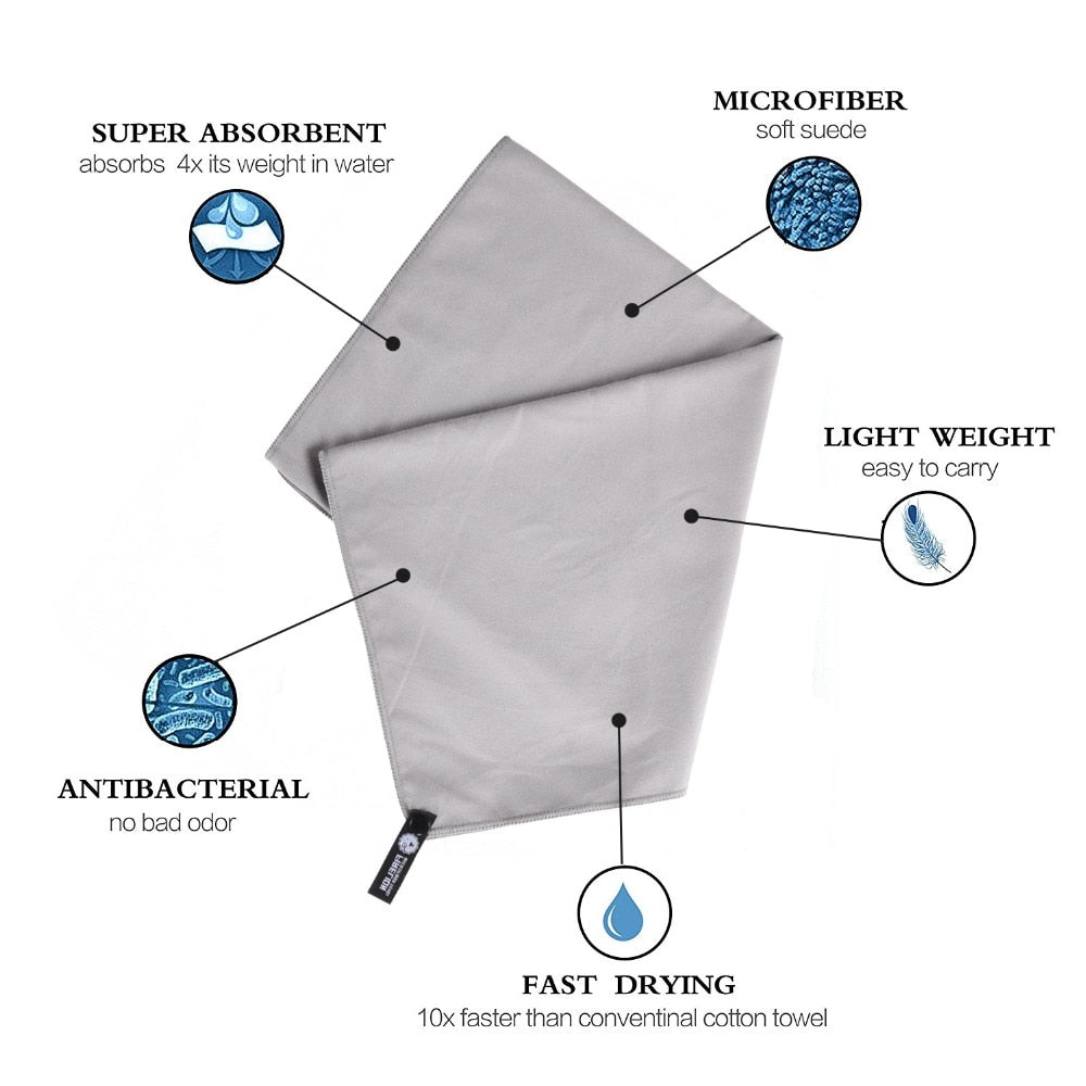 Quick Dry Microfiber Lightweight Travel Towel (72x32in) - ULT Gear