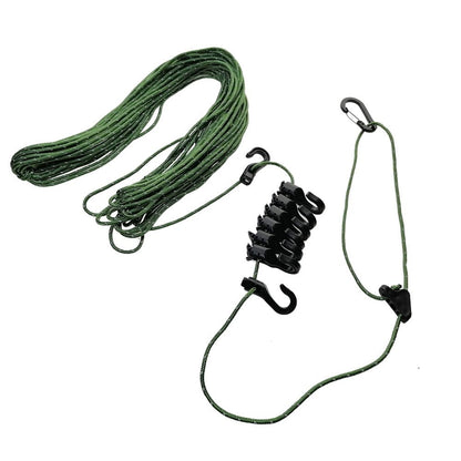 Ultralight Travel Hanging Clothesline, Portable Camping Clothes Line, 3.5-5m - ULT Gear