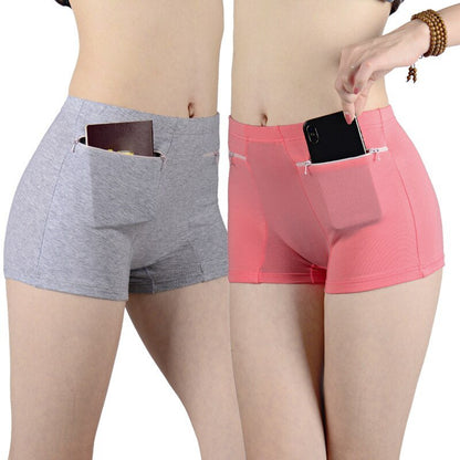 Women's Anti-theft Zippered Pocket Underwear Briefs - ULT Gear