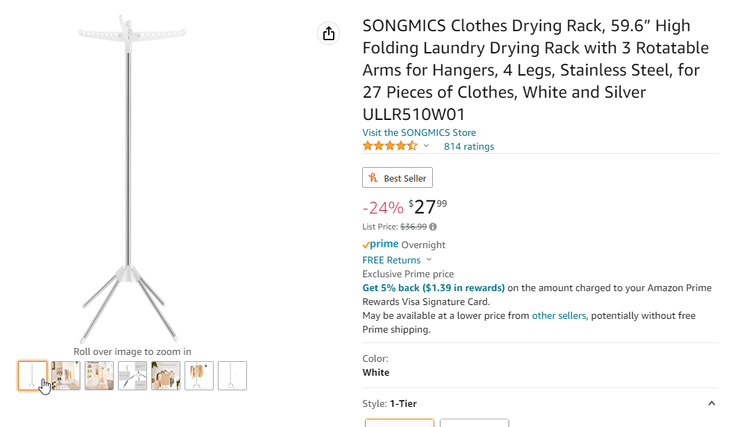 Ultraportable Drying Rack